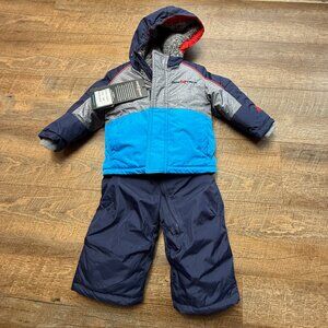 ZeroXposur boys  Snow Suit -size 12M -Navy Blue-2pc snow jacket & pants